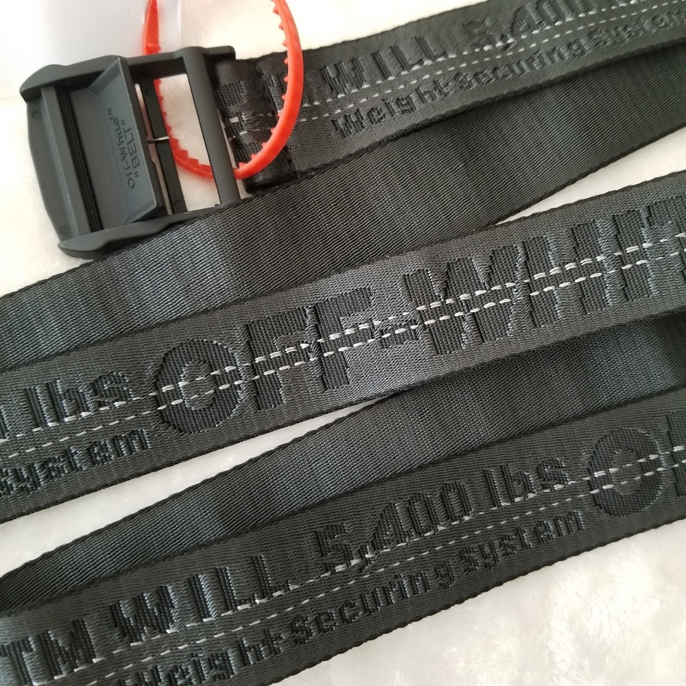 Authentic Off-White Industrial Belt - Black